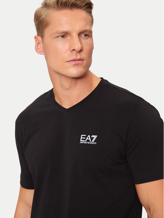 EA7 Emporio Armani Tricou 8NPT27 PJVQZ 1200 Negru Regular Fit