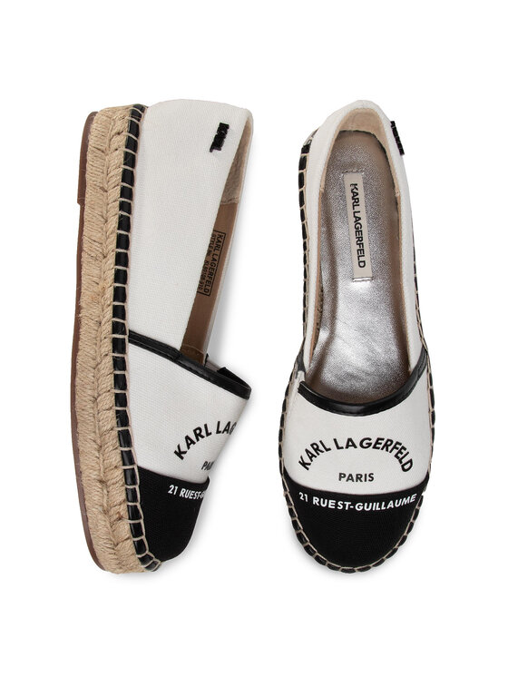 KARL LAGERFELD KARL LAGERFELD Espadryle KL80108 Biały