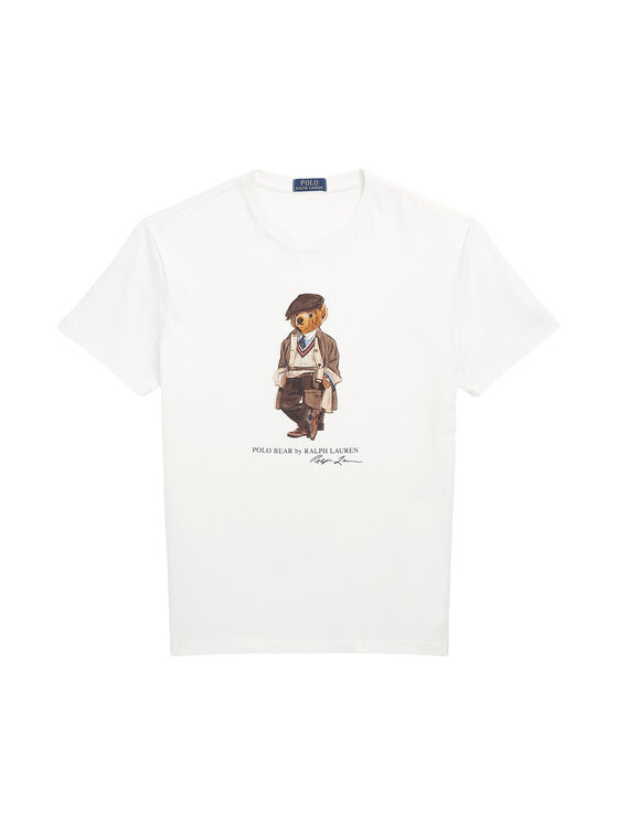 Polo Ralph Lauren Polo Ralph Lauren Majica 710P00085001 Bela Custom Slim Fit