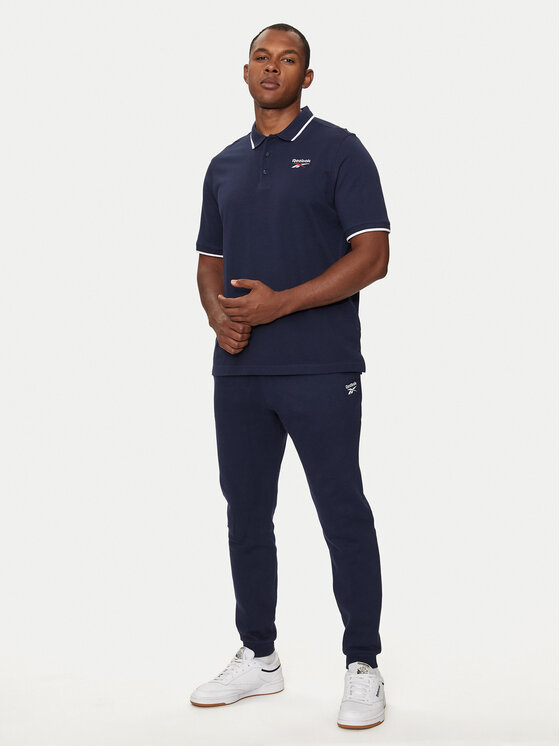 Reebok Reebok Παντελόνι φόρμας HH8325 Σκούρο μπλε Regular Fit