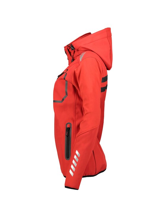 Geographical Norway Geographical Norway Kurtka softshell WY2679F/GN-RED / BLACK Czerwony Regular Fit