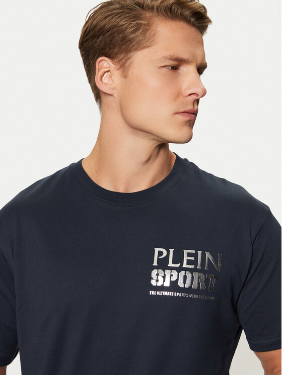 Plein Sport Plein Sport T-krekls AADC MTK7913 STE003N Tumši zils Regular Fit