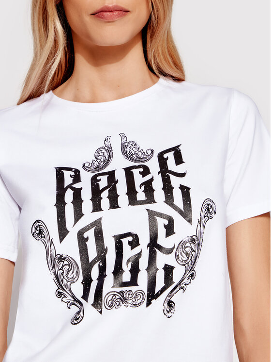 Rage Age Rage Age T-Shirt Eudoxa 2 Biały Regular Fit