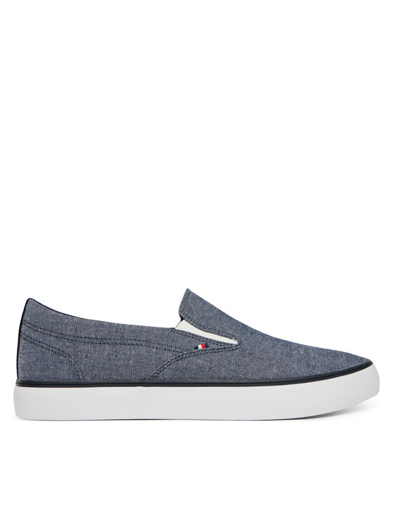 Tommy Hilfiger Tommy Hilfiger Tenis superge Harlem Core Ii Slip On Chambray FM0FM05819 Modra