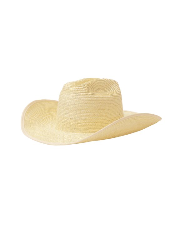 Paris+Hendzel Paris+Hendzel Kapelusz Off White Cowboy Hat Small Brim Beżowy