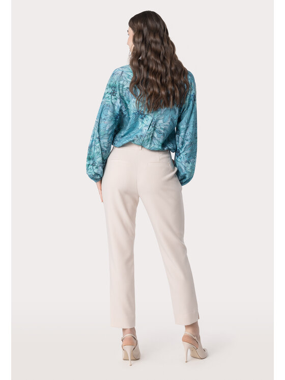 QUIOSQUE QUIOSQUE Spodnie damskie 3UM002 Beżowy Regular Fit