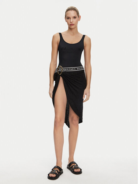 Balmain Balmain Παρεό BKG432120 Μαύρο Regular Fit