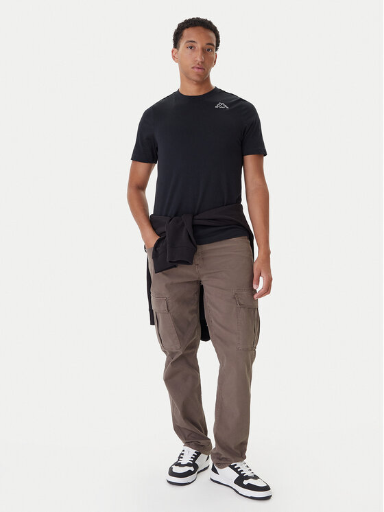 Kappa Kappa Комплект 5 тишърти Logo Myrto 322563W Черен Regular Fit