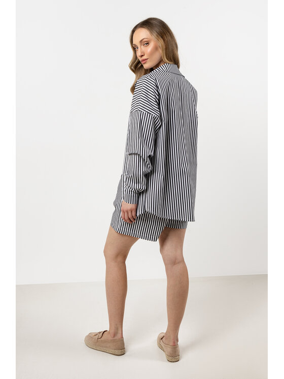 Awama Awama Koszula A720 Czarny Basic Fit