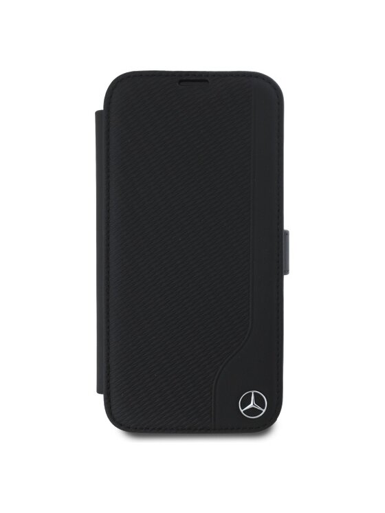 Mercedes-Benz Mercedes-Benz Etui na telefon Leather Wood Imitation Czarny