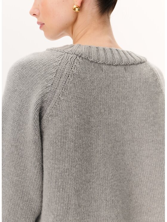 LEBRAND LEBRAND Sweter Farren Szary Regular Fit