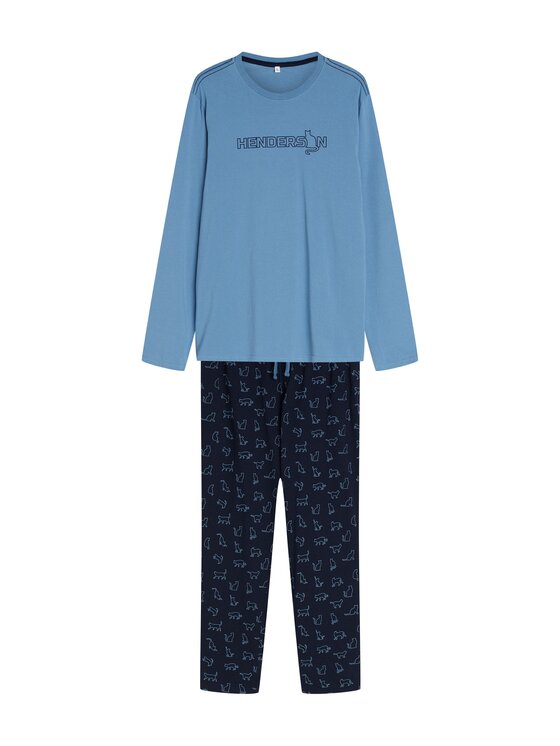 Henderson Henderson Piżama 45503 Granatowy Regular Fit