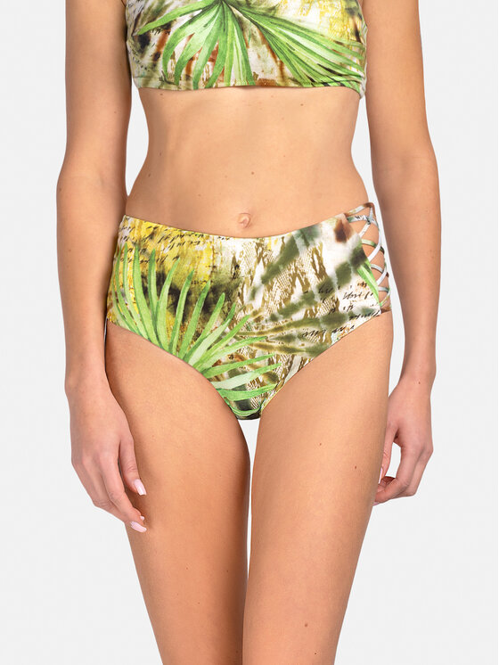 Miss Lou Miss Lou Dół od bikini D-JR1-Z Zielony