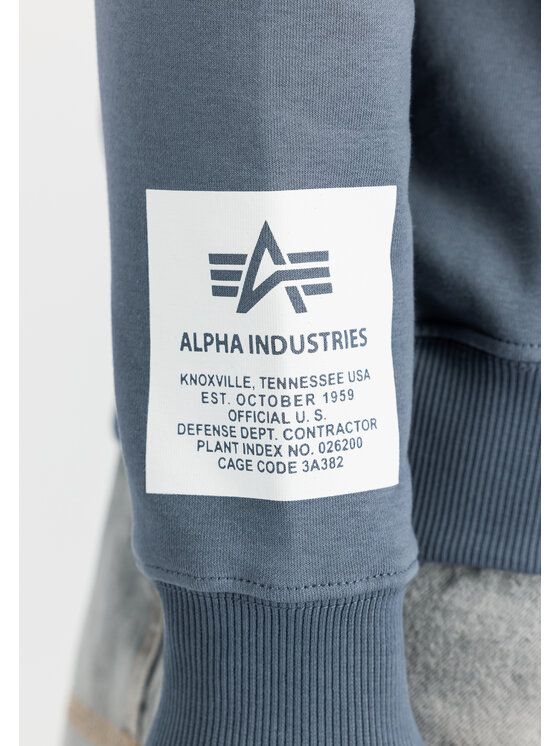 Alpha Industries Alpha Industries Bluza Alpha Hoodie Błękitny Regular Fit