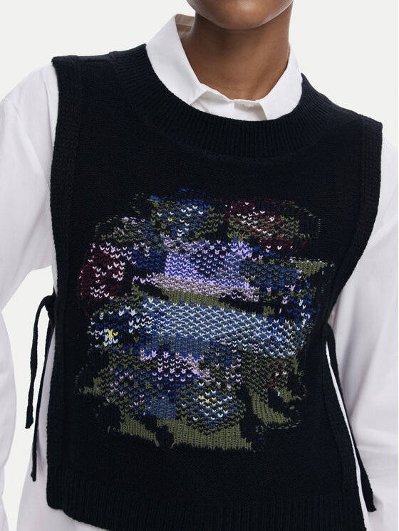 Desigual Desigual Krekls Chaleco 25WWCW01 Balts Regular Fit