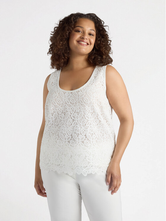 Fiorella Rubino Fiorella Rubino Top D240T000242N011 Bianco A-Line Fit
