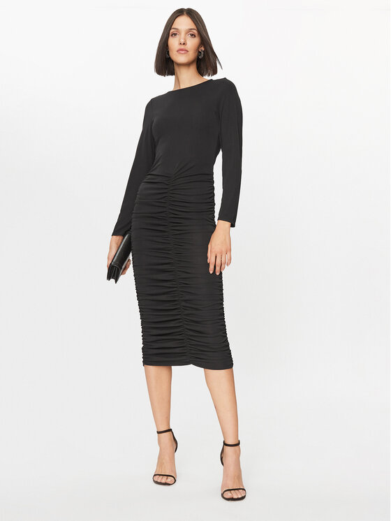 Dixie Dixie Koktel haljina AIDRTNDA Crna Slim Fit