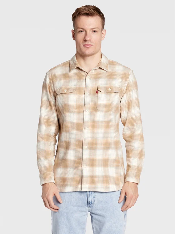 Levi's® Hemd Jackson Worker 19573-0173 Beige Relaxed Fit