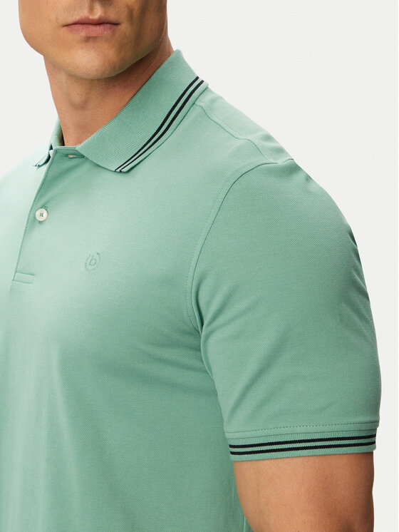 Bugatti Bugatti Polo 8150-15001E Zielony Regular Fit