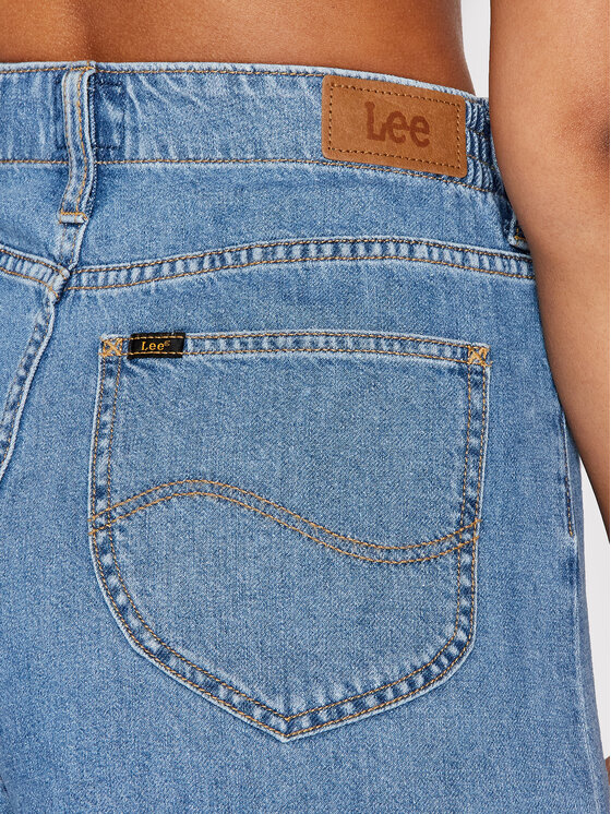 Lee Lee Szorty jeansowe Elasticated Stella L37FPUBQ Niebieski Regular Fit