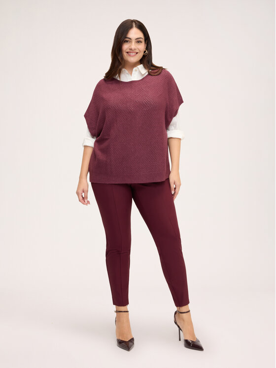 Fiorella Rubino Fiorella Rubino Maglione M392E002449N036 Bordeaux Regular Fit
