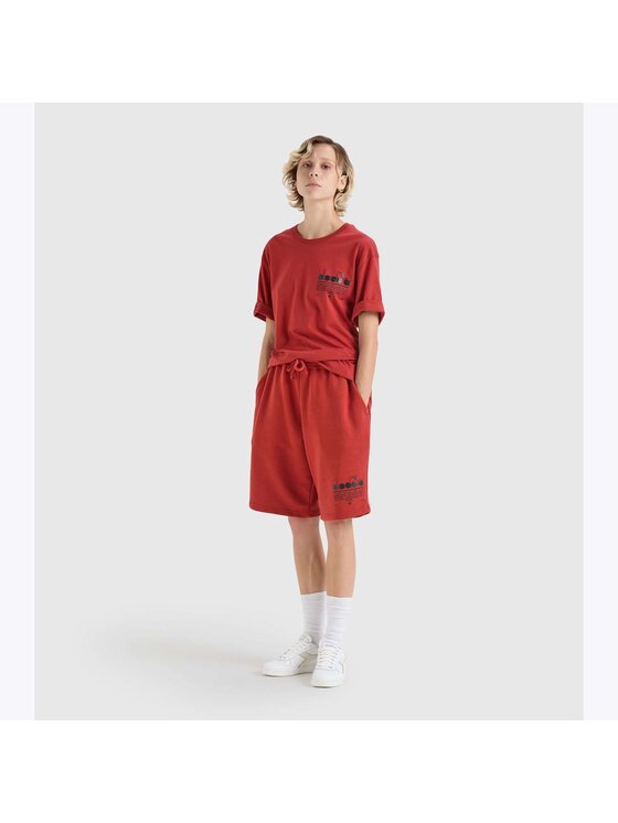 Diadora Diadora T-Shirt T-SHIRT SS MANIFESTO Czerwony Regular Fit