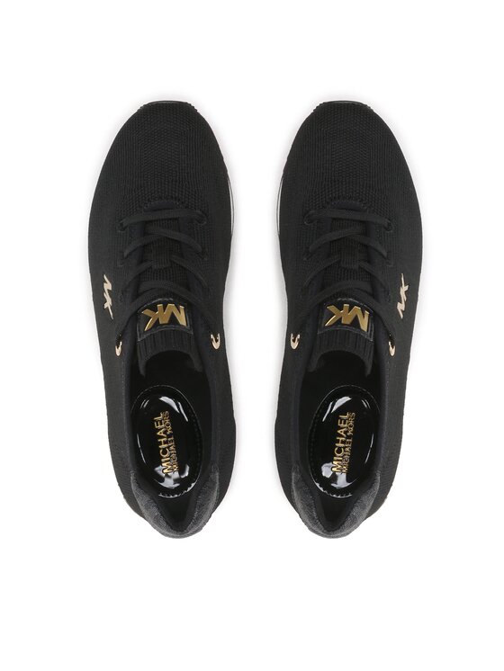 MICHAEL Michael Kors MICHAEL Michael Kors Сникърси Monique Knit Trainer 43F1MQFSBD Черен