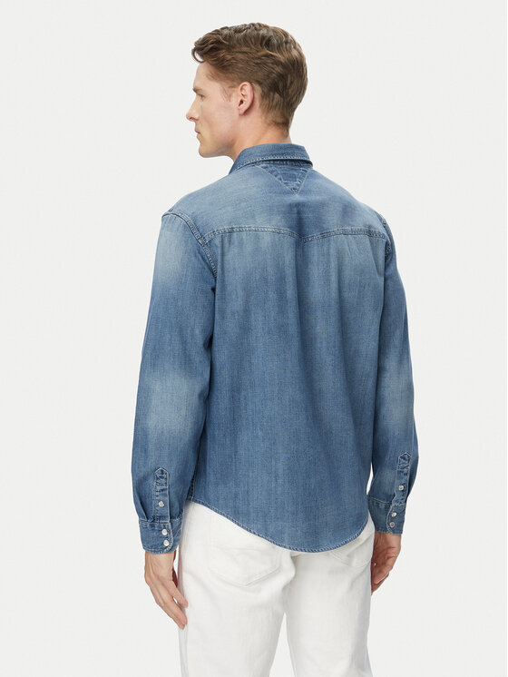 Tommy Jeans Tommy Jeans traper košulja Western DM0DM23661 Plava Regular Fit