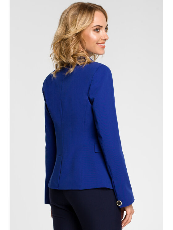 Made of Emotion Made of Emotion Marynarka M051 Niebieski Classic Fit