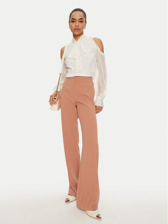 PINKO PINKO Spodnie materiałowe Hulka 100054 7624 Brązowy Regular Fit