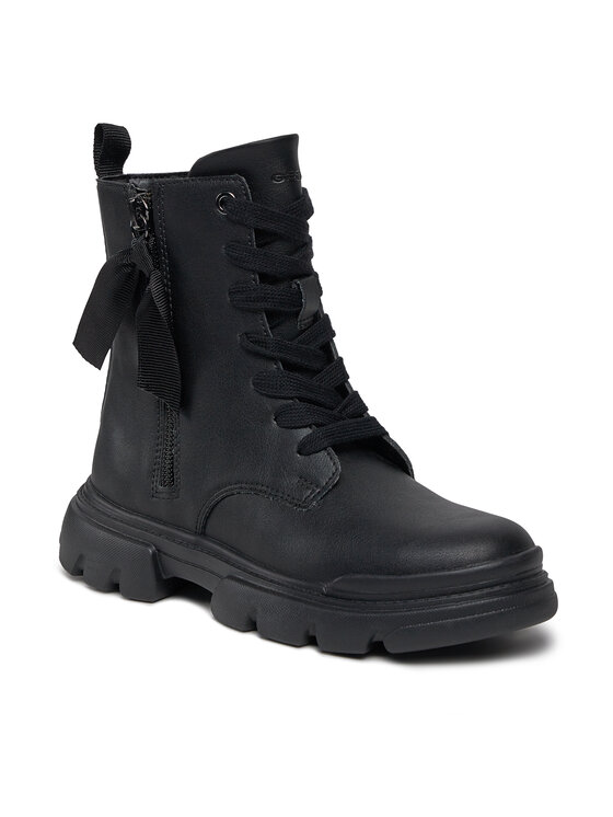 Geox Geox Botine J Junette Girl J36HVG 000BC C9999 S Negru