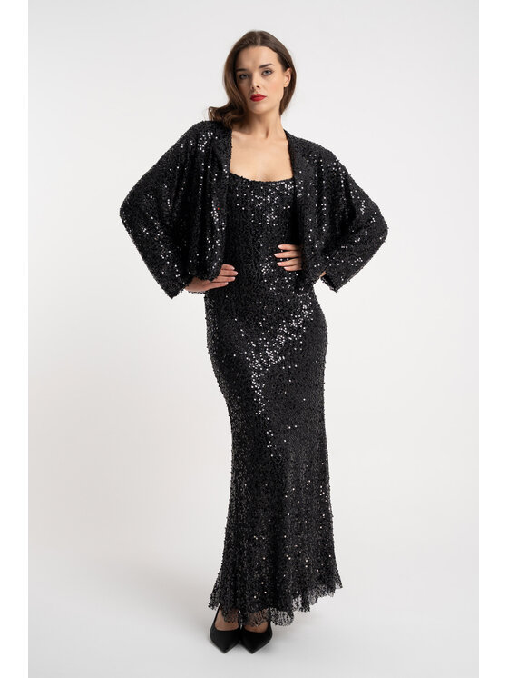 CLICK CLICK Μπόμπερ μπουφάν 71-0004 Μαύρο Regular Fit