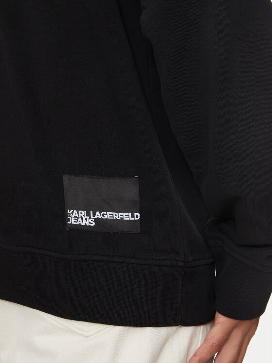 Karl Lagerfeld Jeans Karl Lagerfeld Jeans Μπλούζα 245D1805 Μαύρο Regular Fit