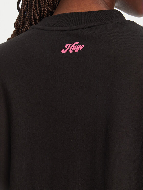 HUGO HUGO Póló 50539107 Fekete Regular Fit