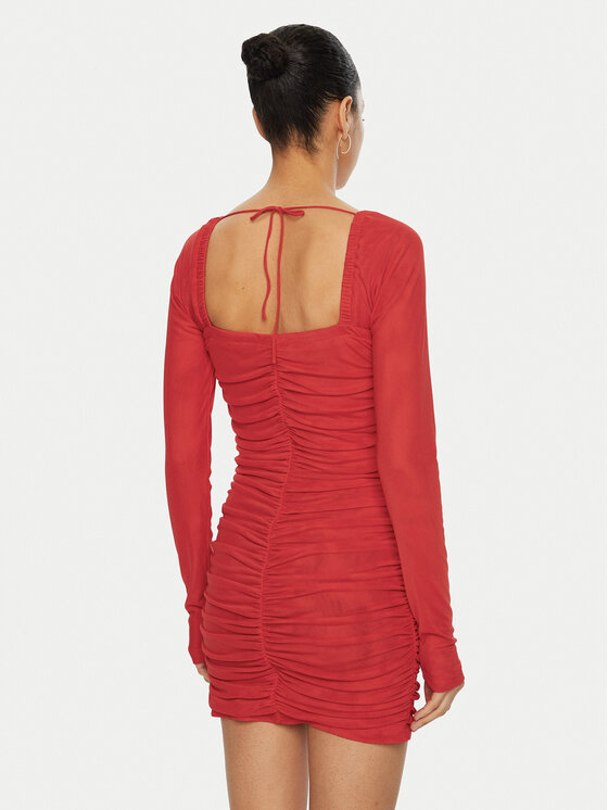 ROTATE ROTATE Rochie cocktail 114441 Roșu Regular Fit
