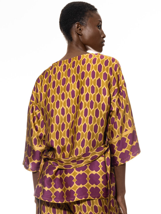 Mey Mey Kimono 1210020 Fioletowy Comfortable Fit