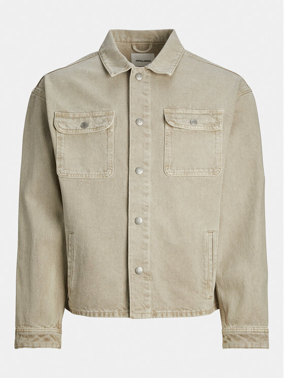 Jack&Jones Jack&Jones Τζιν μπουφάν Chase 12249029 Μπεζ Loose Fit