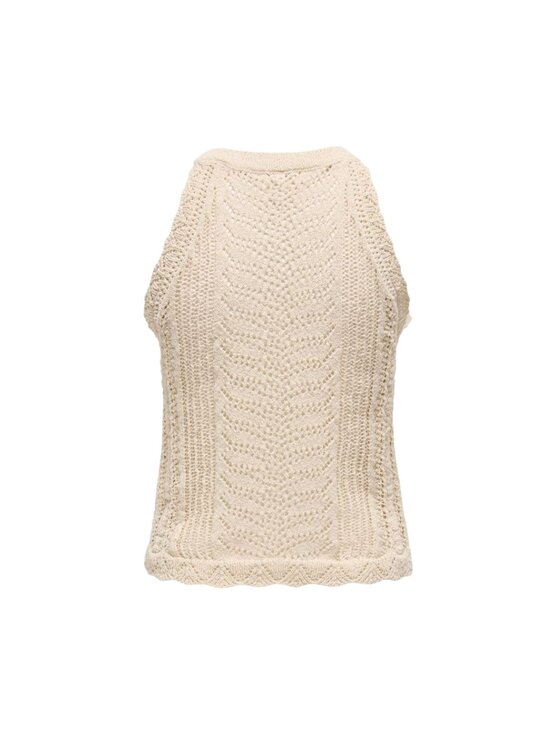 ONLY ONLY Top Top onlerinsltop knt Beige Slim Fit