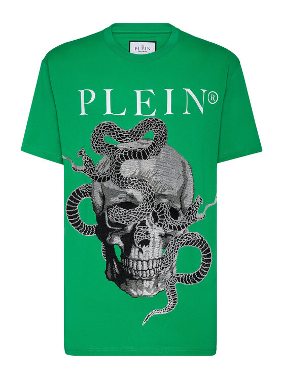 PHILIPP PLEIN PHILIPP PLEIN T-Shirt 851 Zielony Regular Fit