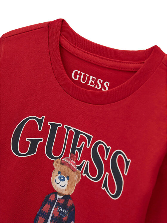 Guess Guess Blusa N6BI04 K5854 Rosso scuro Regular Fit