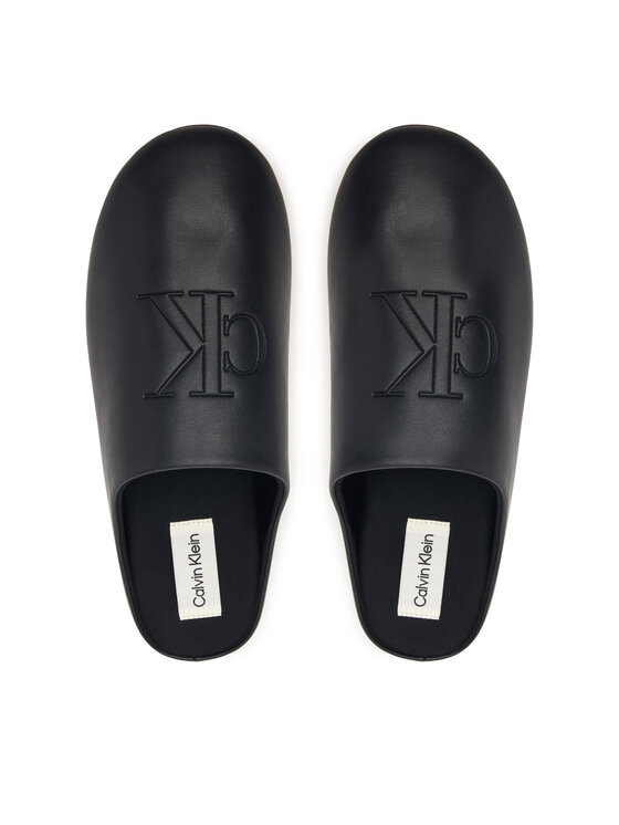 Calvin Klein Calvin Klein Пантофи Home Slipper Mule Lth HM0HM02279 Черен