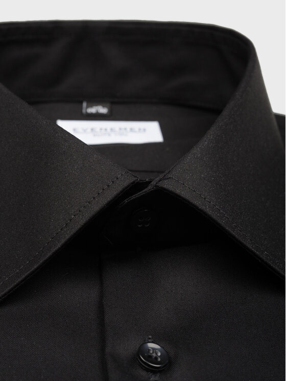 Evenemen Evenemen Koszula PLAIN SAP Czarny Slim Fit