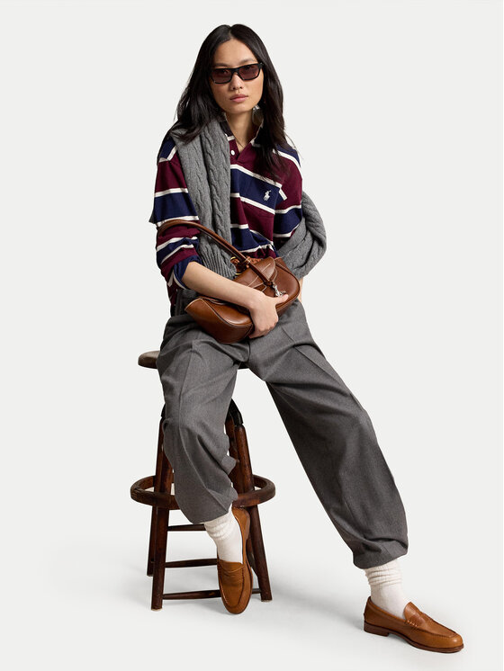 Polo Ralph Lauren Polo Ralph Lauren Polo marškinėliai 211B17775001 Vyšninė Oversize