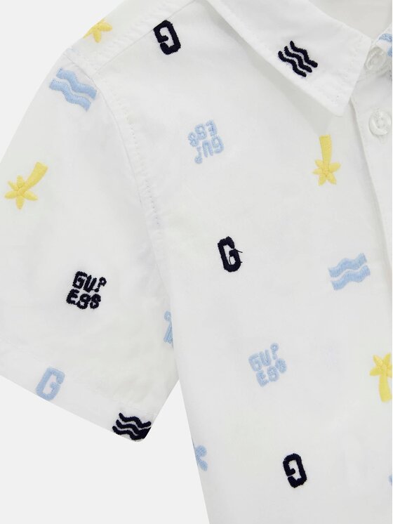 Guess Kids Guess Kids T-Shirt 173147 Biały Classic Fit