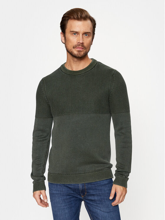 Jack&Jones Džemperis 12236265 Zaļš Regular Fit