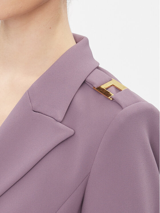 Elisabetta Franchi Elisabetta Franchi Zakó GI-061-36E3-V600 Lila Slim Fit