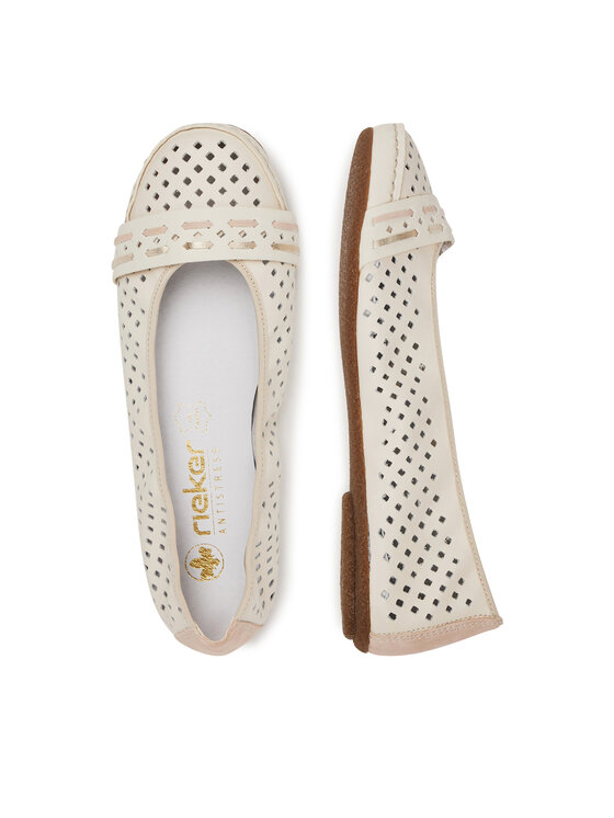 Rieker Rieker Ballerinas 41430-60 Beige