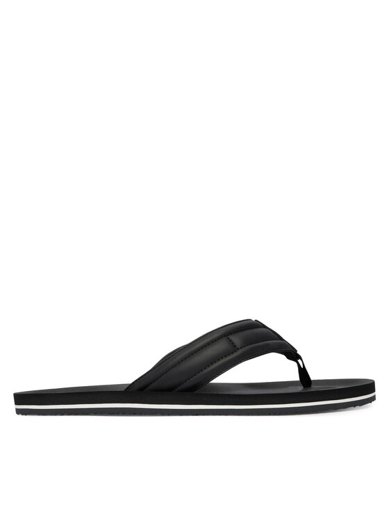 Tommy Hilfiger Tommy Hilfiger Σαγιονάρες Hilfiger Padded Beach Sandal FM0FM05801 Μαύρο