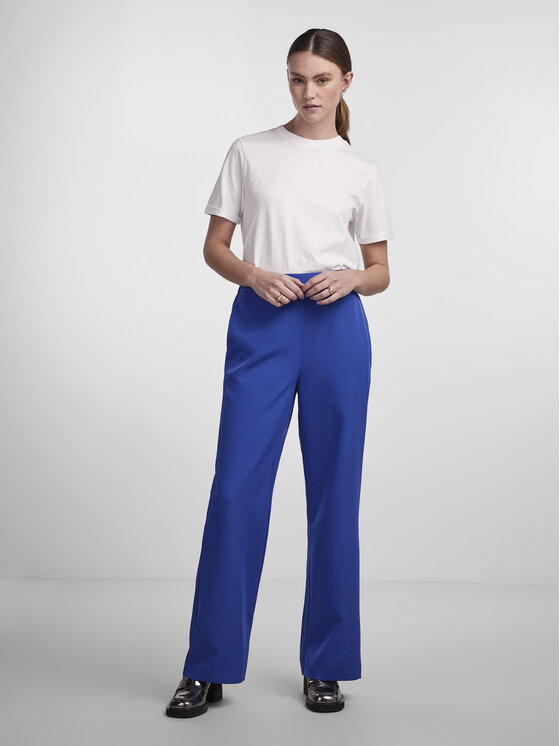 Pieces Pieces Hlače Bossy 17140744 Plava Loose Fit