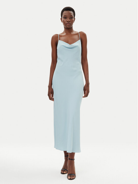 Calvin Klein Calvin Klein Rochie de vară LV044B053G Albastru celest Slim Fit